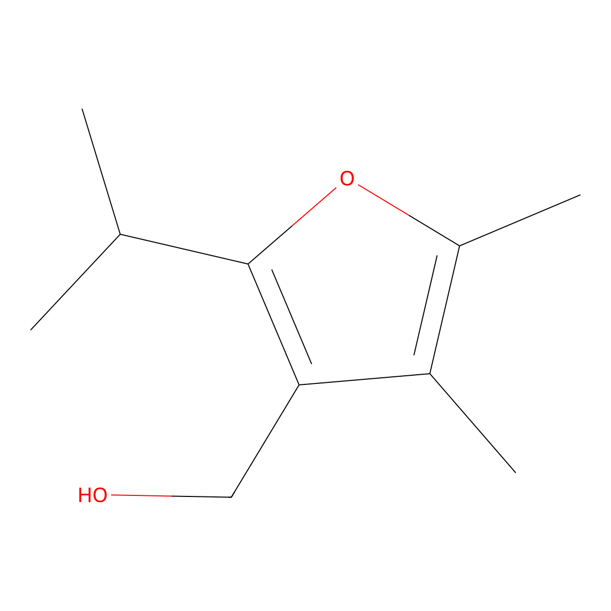 [4,5-Dimethyl-2-(propan-2-yl)furan-3-yl]methanol molecular structure, CAS 1500321-40-3