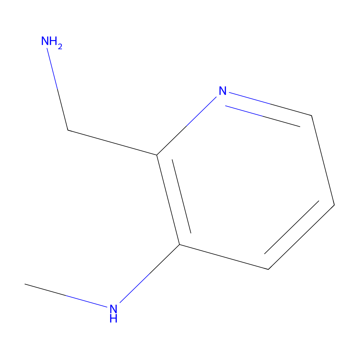 2-(aminomethyl)-N-methylpyridin-3-amine molecular structure, CAS 1500327-61-6