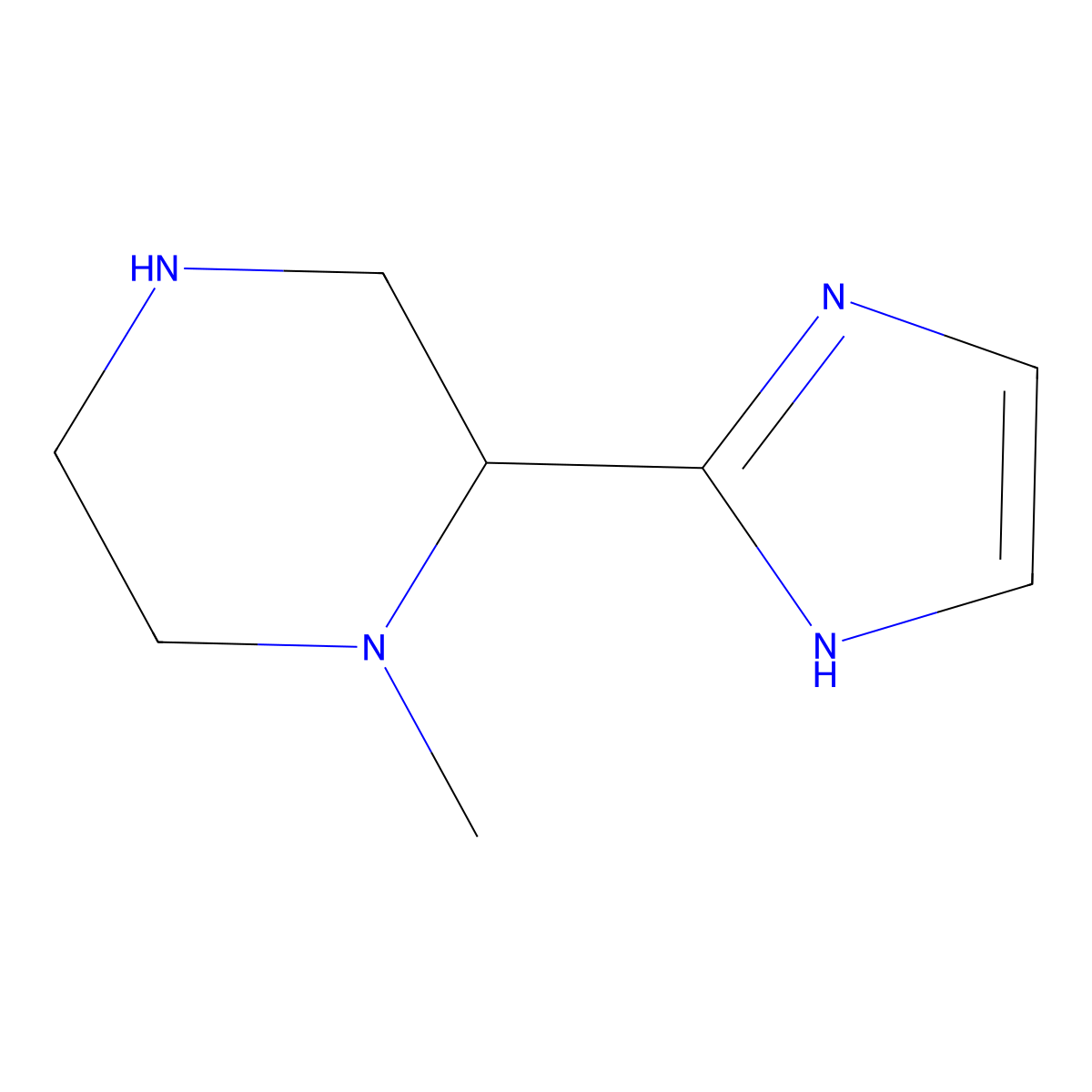 2-(1H-imidazol-2-yl)-1-methylpiperazine molecular structure, CAS 1500339-57-0