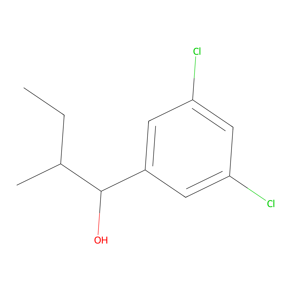 3,5-Dichloro-alpha-(1-methylpropyl)benZenemethanol molecular structure, CAS 1500377-47-8
