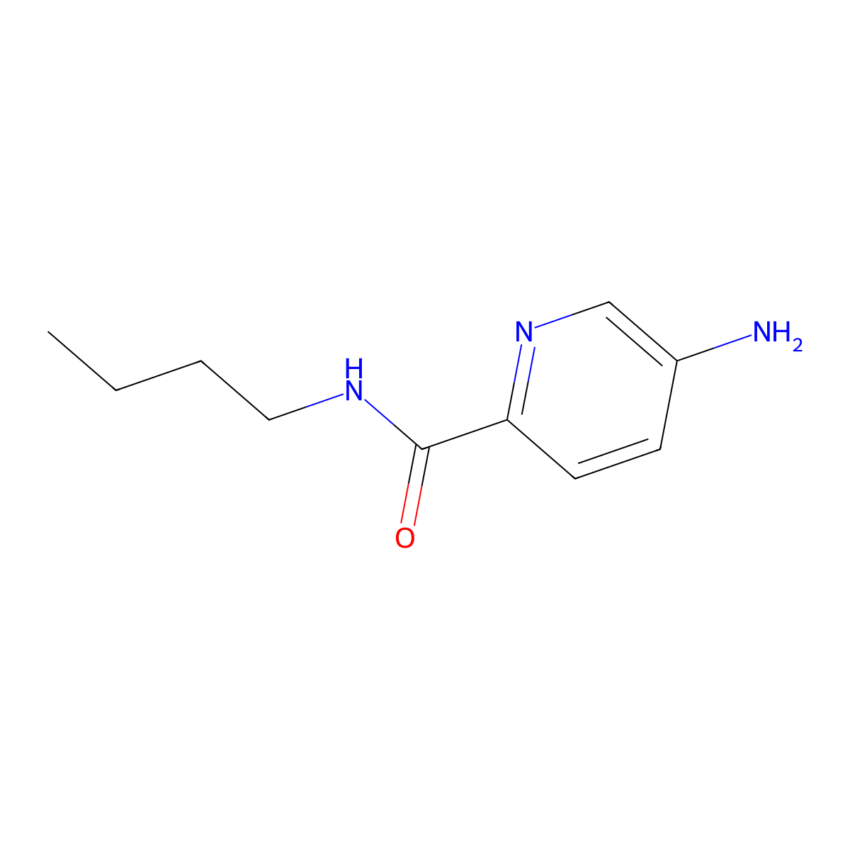 5-Amino-N-butylpyridine-2-carboxamide molecular structure, CAS 1500420-94-9