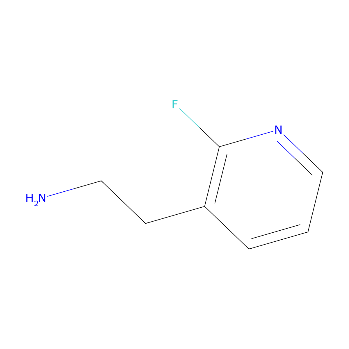2-(2-Fluoropyridin-3-yl)ethanamine molecular structure, CAS 150049-53-9