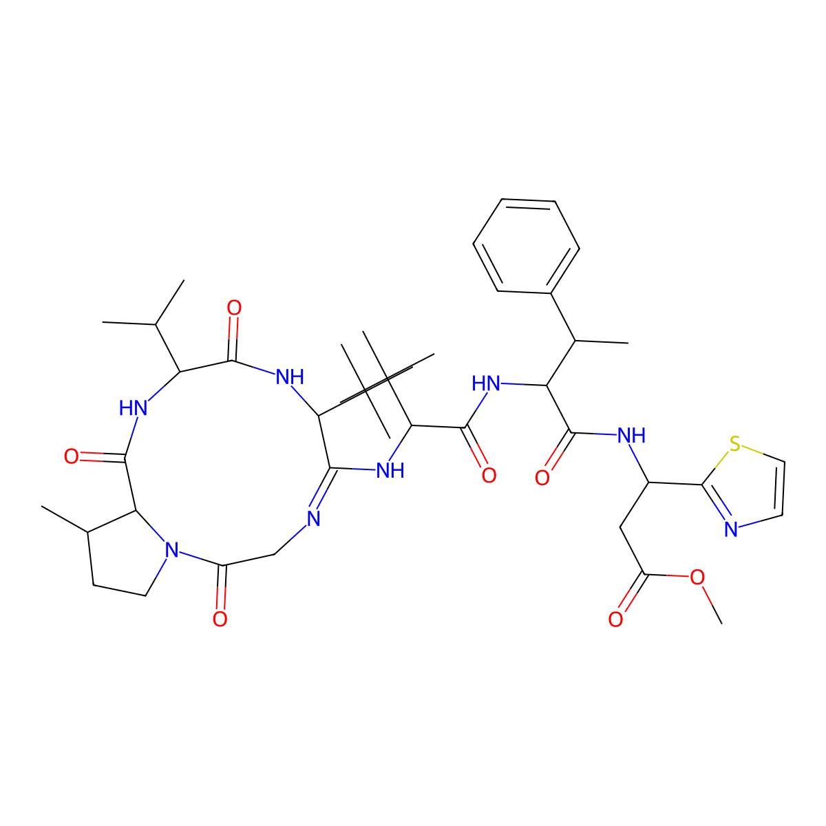 Bottromycin A2 molecular structure, CAS 15005-62-6