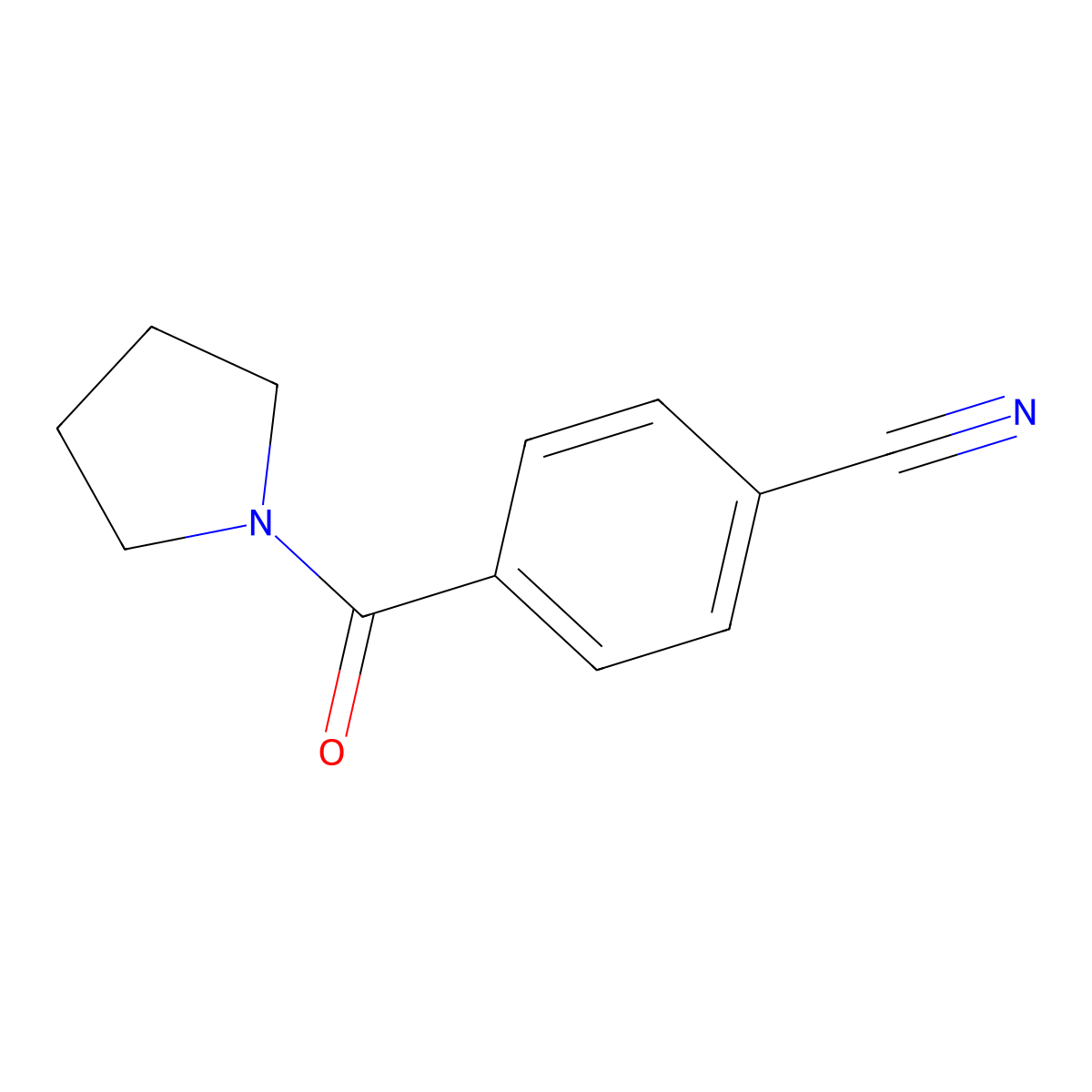 4-(Pyrrolidine-1-carbonyl)benzonitrile molecular structure, CAS 150057-96-8