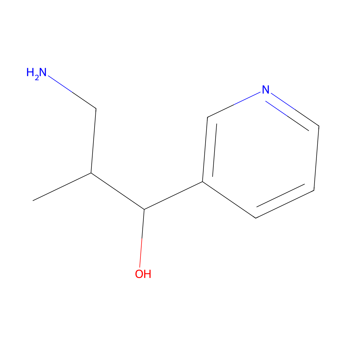 3-Amino-2-methyl-1-(pyridin-3-YL)propan-1-OL molecular structure, CAS 1500588-13-5