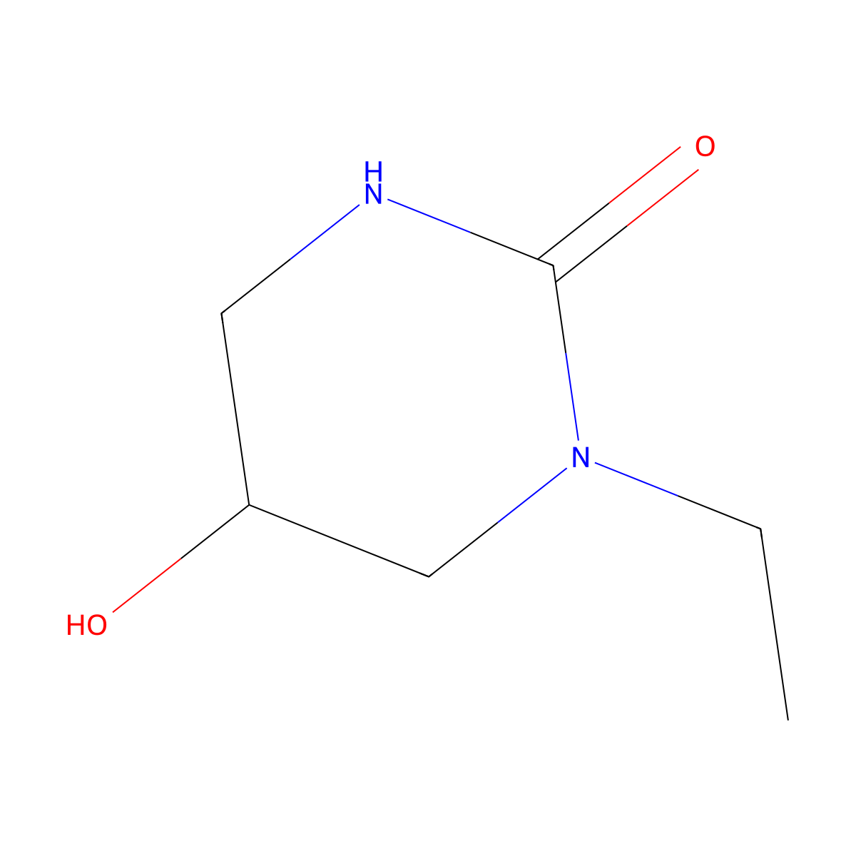 1-Ethyl-5-hydroxy-1,3-diazinan-2-one molecular structure, CAS 1500589-99-0