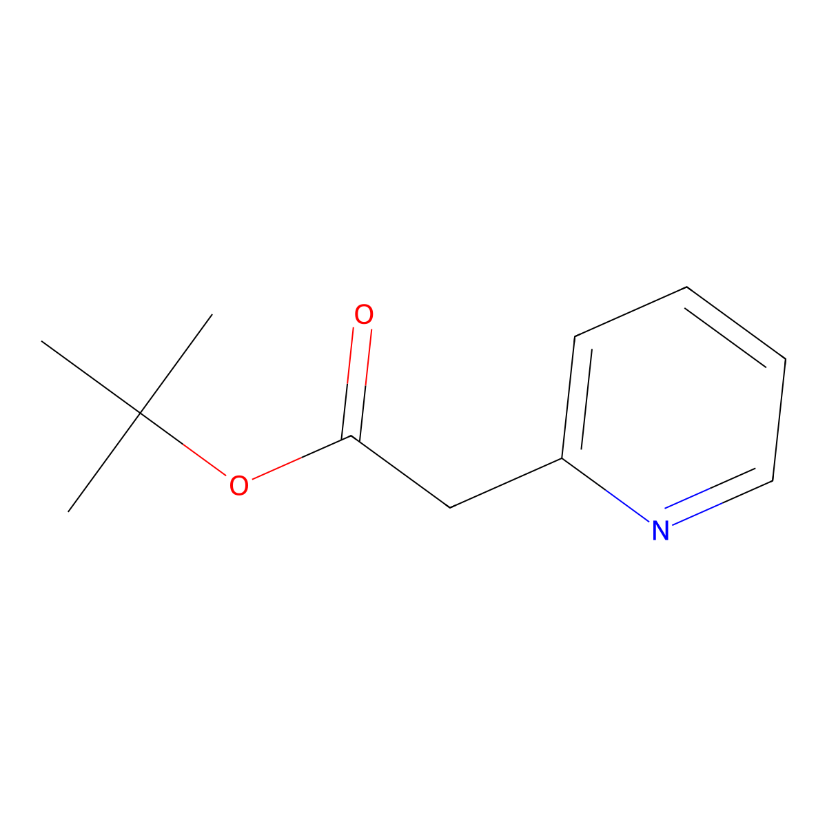 tert-Butyl (pyridin-2-yl)acetate molecular structure, CAS 150059-62-4