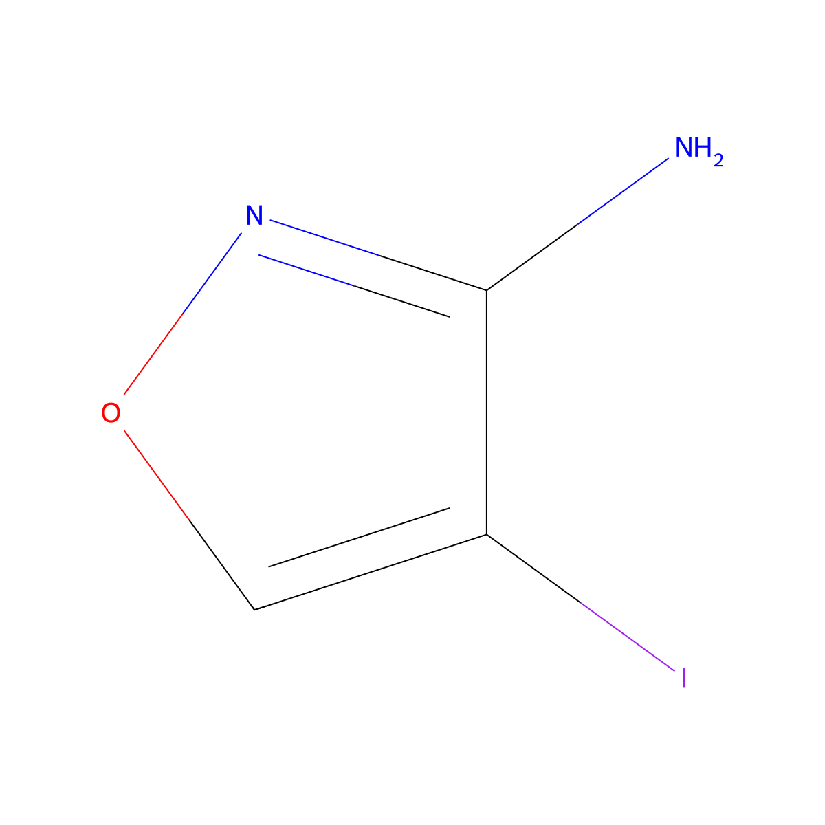 4-Iodoisoxazol-3-amine molecular structure, CAS 1500614-87-8