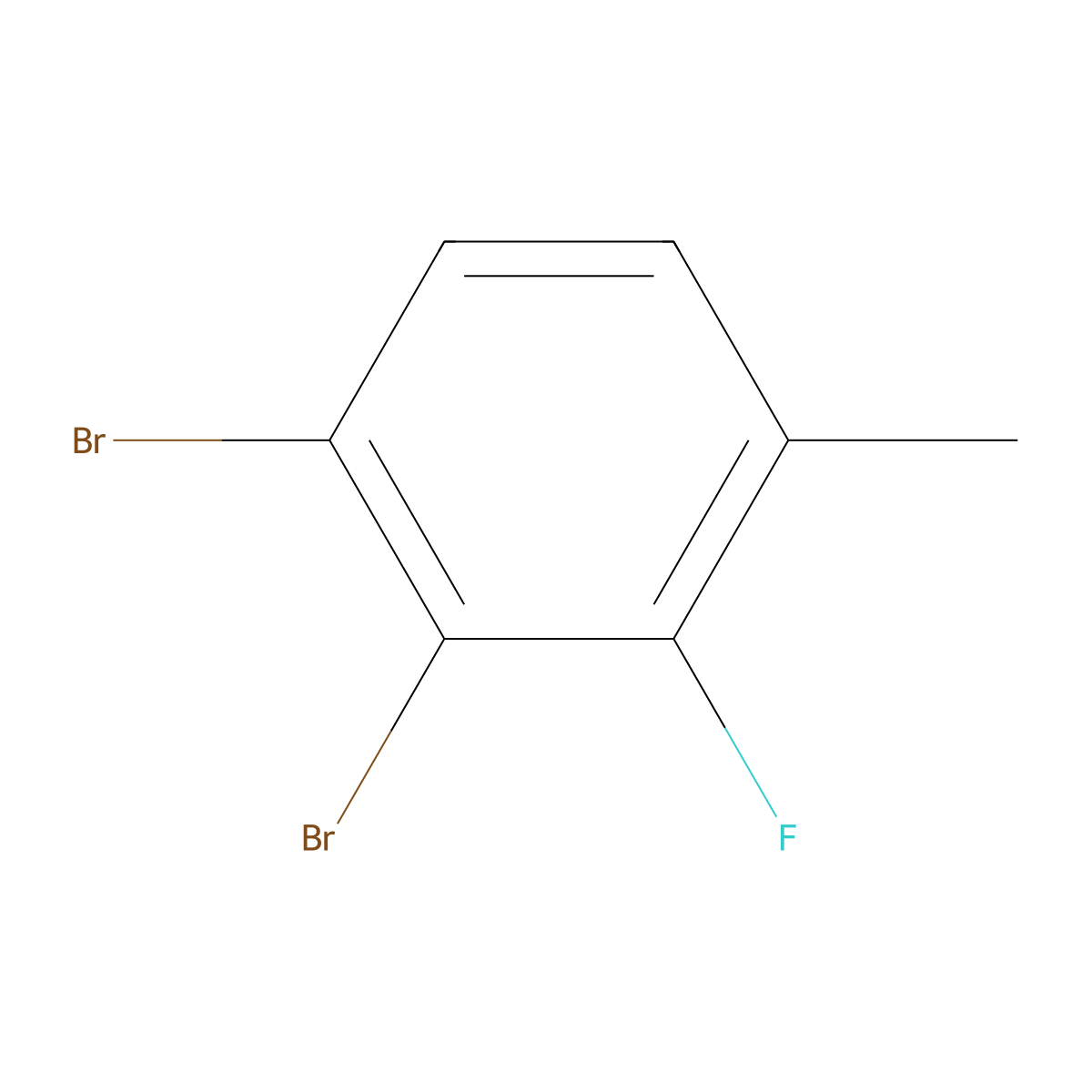 1,2-Dibromo-3-fluoro-4-methylbenzene molecular structure, CAS 1500635-65-3