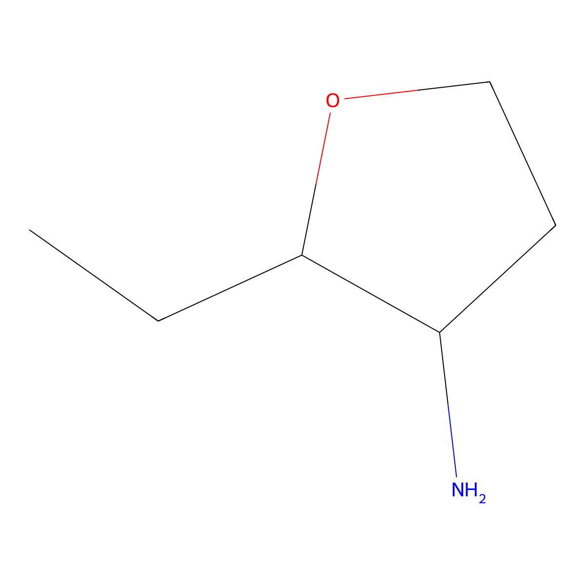 2-Ethyloxolan-3-amine molecular structure, CAS 1500657-23-7