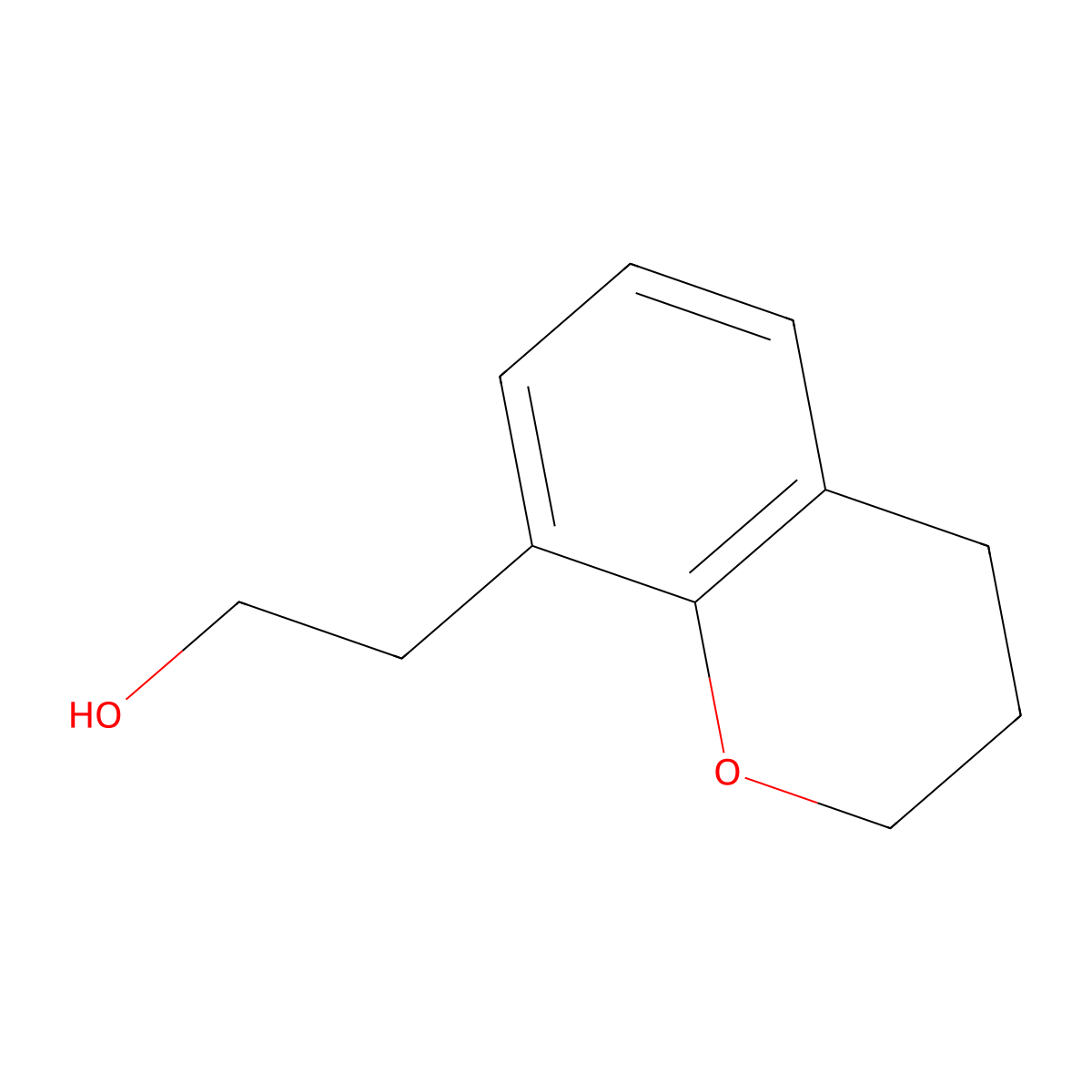 2-(3,4-Dihydro-2H-1-benzopyran-8-yl)ethan-1-ol molecular structure, CAS 1500684-56-9