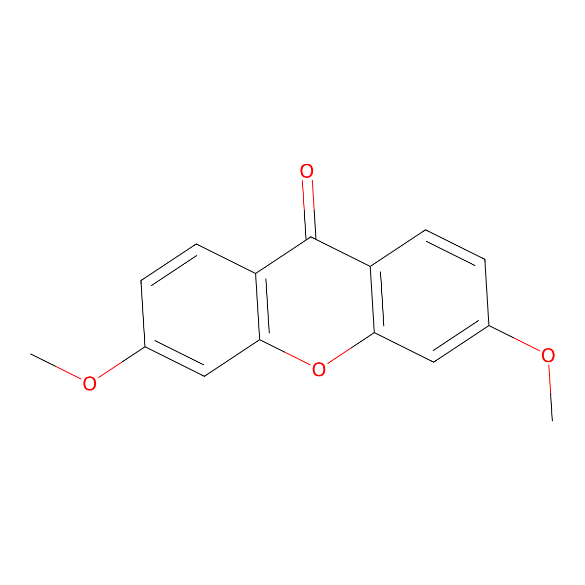 3,6-Dimethoxy-9H-xanthen-9-one molecular structure, CAS 15007-07-5
