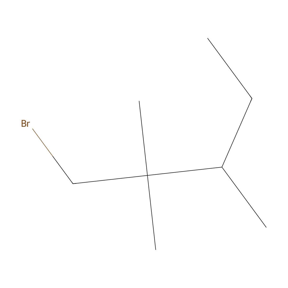 1-Bromo-2,2,3-trimethylpentane molecular structure, CAS 1500708-75-7
