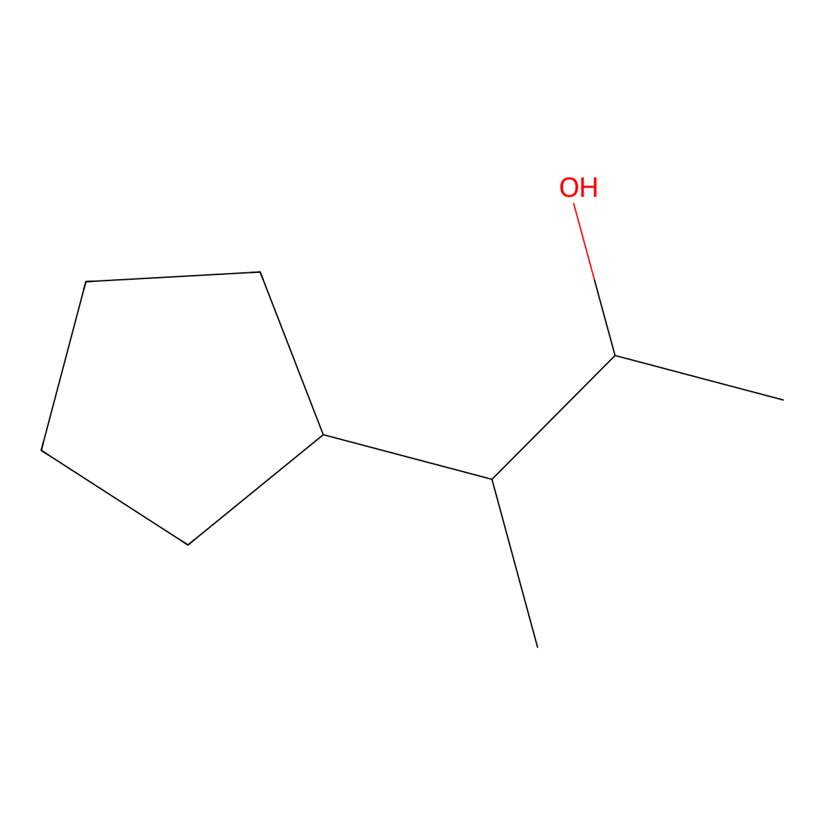 3-Cyclopentylbutan-2-ol molecular structure, CAS 1500751-62-1