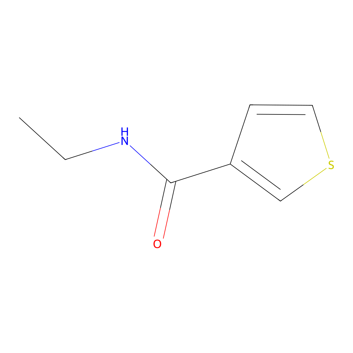N-Ethylthiophene-3-carboxamide molecular structure, CAS 150079-41-7