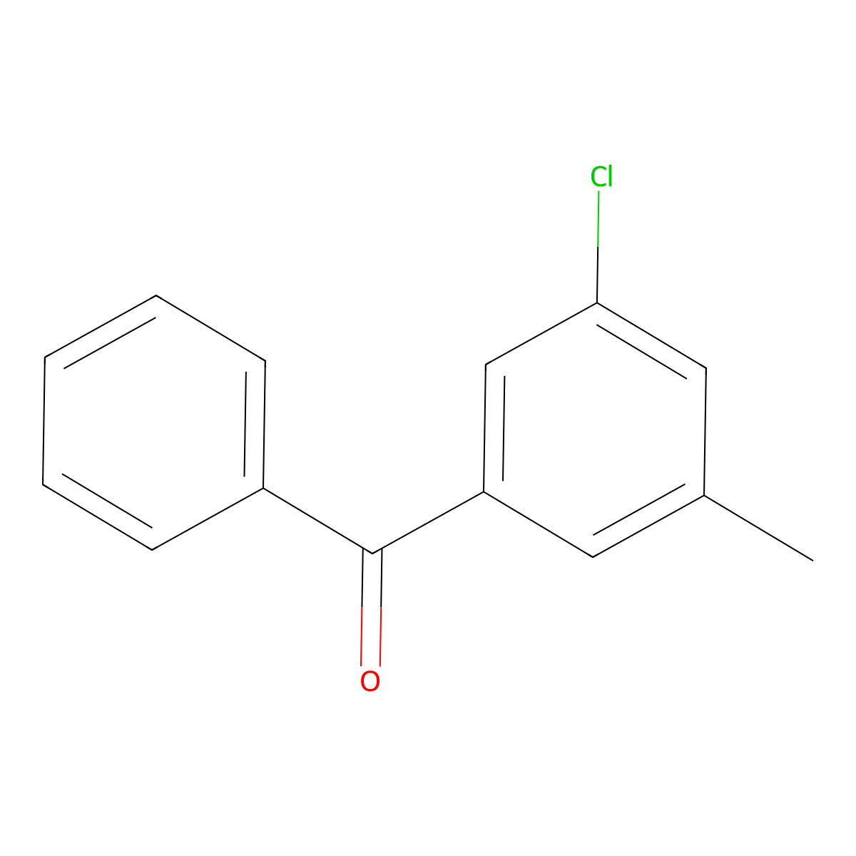 Methanone, (3-chloro-5-methylphenyl)phenyl- molecular structure, CAS 1500851-92-2
