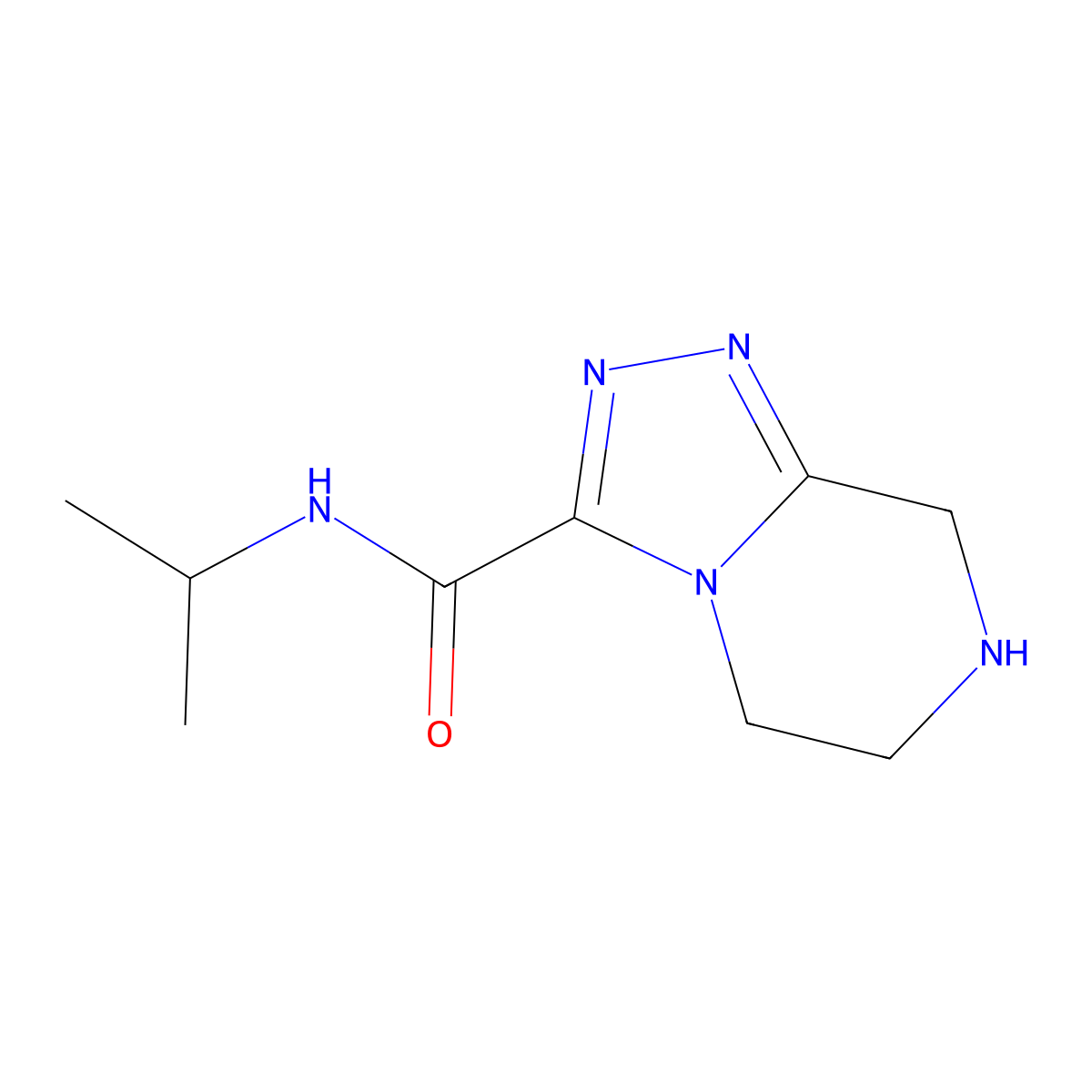 N-(Propan-2-yl)-5H,6H,7H,8H-[1,2,4]triazolo[4,3-a]pyrazine-3-carboxamide molecular structure, CAS 1500872-62-7