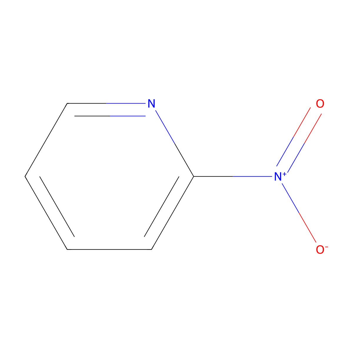 2-Nitropyridine molecular structure, CAS 15009-91-3