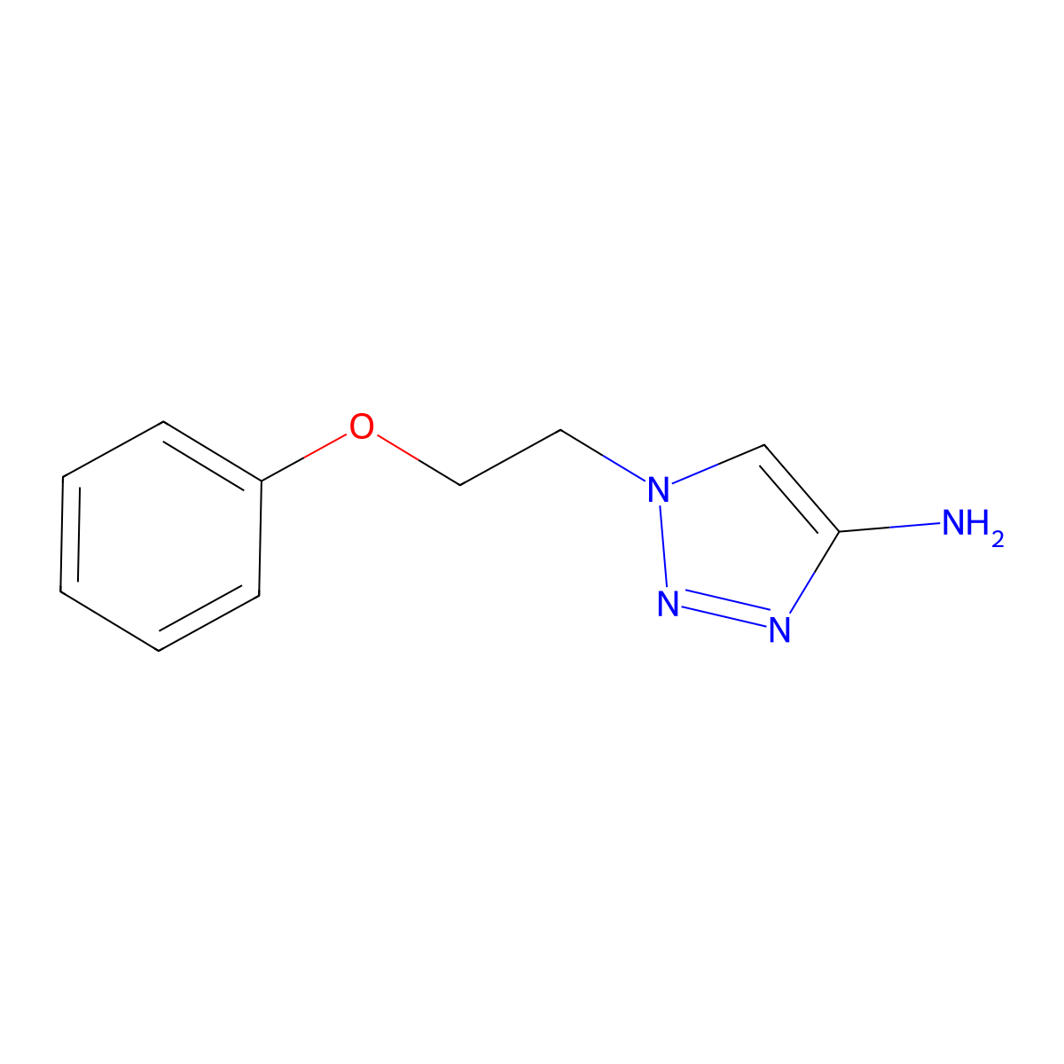 1-(2-Phenoxyethyl)-1h-1,2,3-triazol-4-amine molecular structure, CAS 1500901-51-8