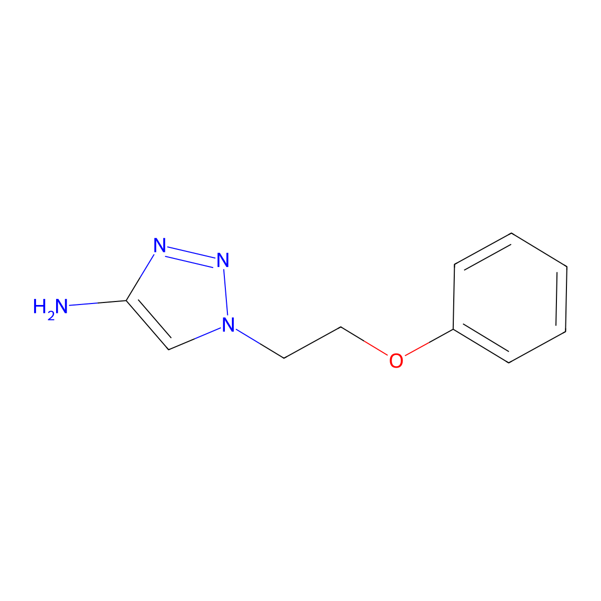 1-(2-Phenoxyethyl)-1h-1,2,3-triazol-4-amine molecular structure, CAS 1500901-51-8