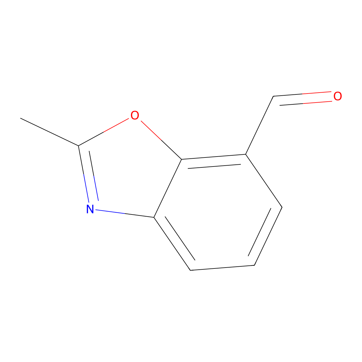 2-Methylbenzo[d]oxazole-7-carbaldehyde molecular structure, CAS 1500924-89-9