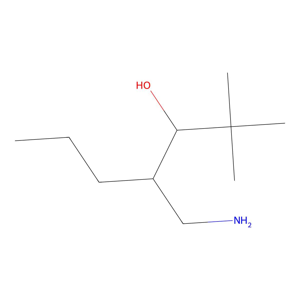 4-(Aminomethyl)-2,2-dimethylheptan-3-ol molecular structure, CAS 1500928-47-1