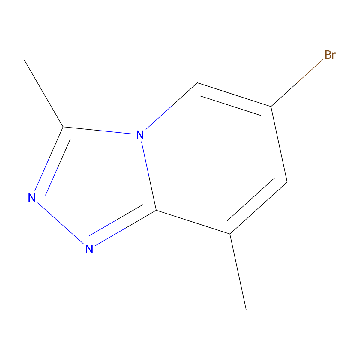 6-Bromo-3,8-dimethyl-[1,2,4]triazolo[4,3-a]pyridine molecular structure, CAS 1500937-08-5