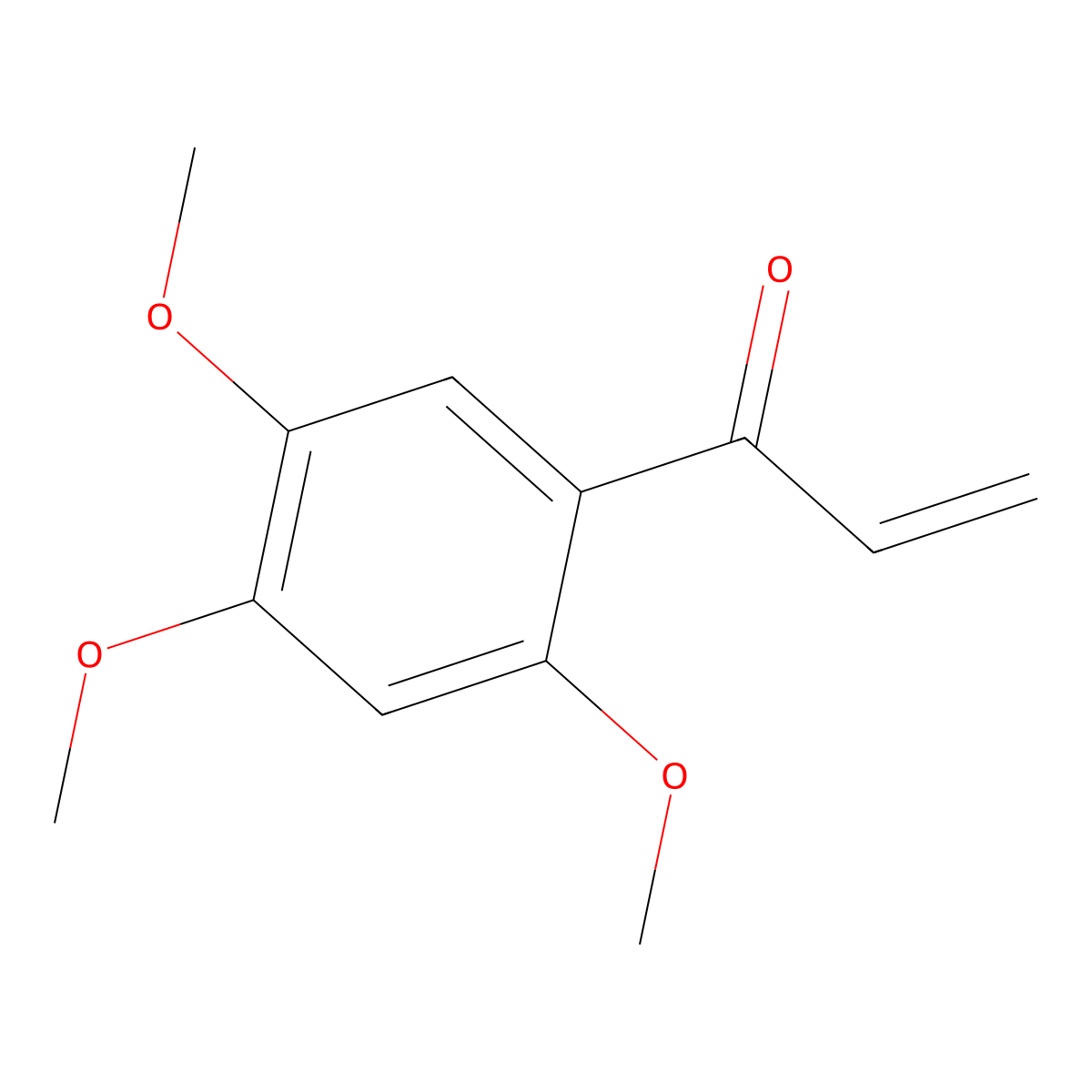 1-(2,4,5-Trimethoxyphenyl)prop-2-en-1-one molecular structure, CAS 1500937-73-4