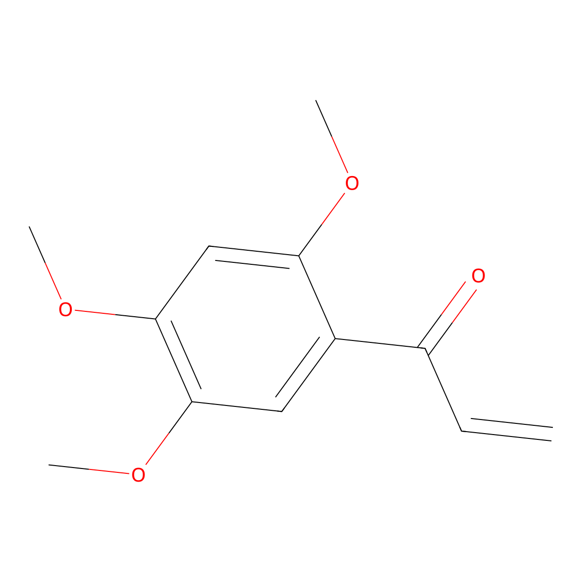 1-(2,4,5-Trimethoxyphenyl)prop-2-en-1-one molecular structure, CAS 1500937-73-4