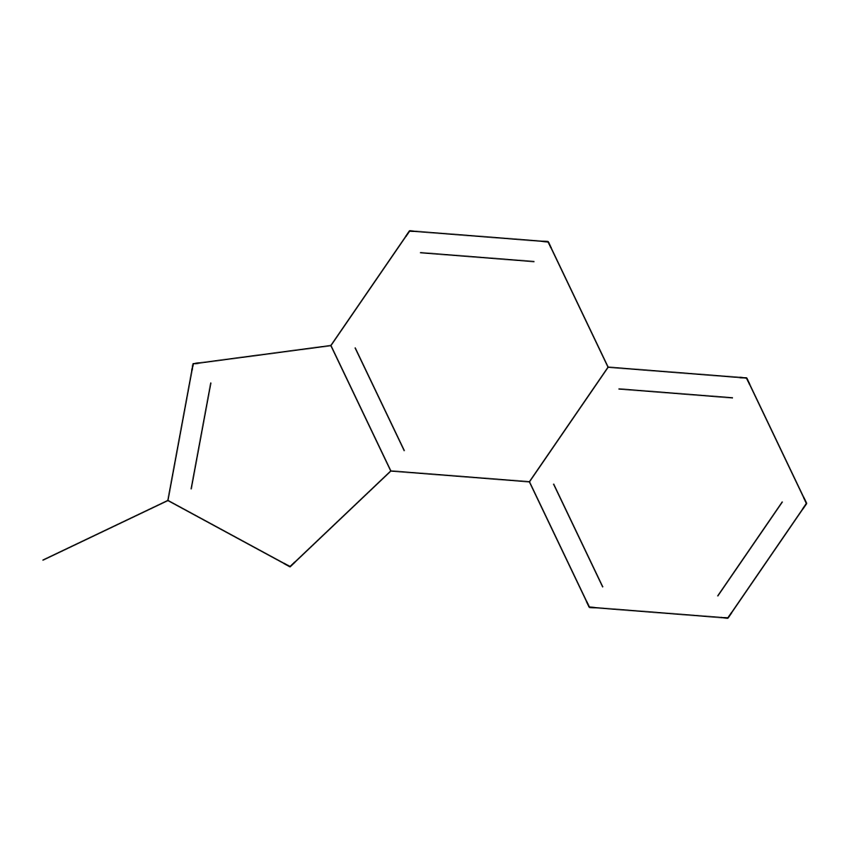 1H-Benz[e]indene, 2-methyl- molecular structure, CAS 150096-52-9