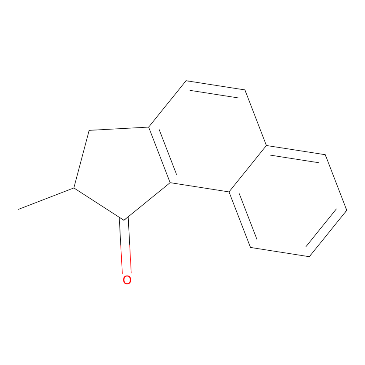 2-Methyl-2,3-dihydro-1H-cyclopenta[a]naphthalen-1-one molecular structure, CAS 150096-57-4
