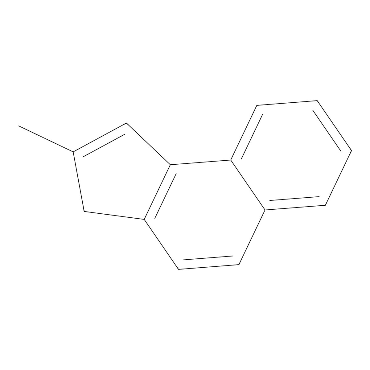 2-Methyl-3H-cyclopenta[a]naphthalene molecular structure, CAS 150096-60-9