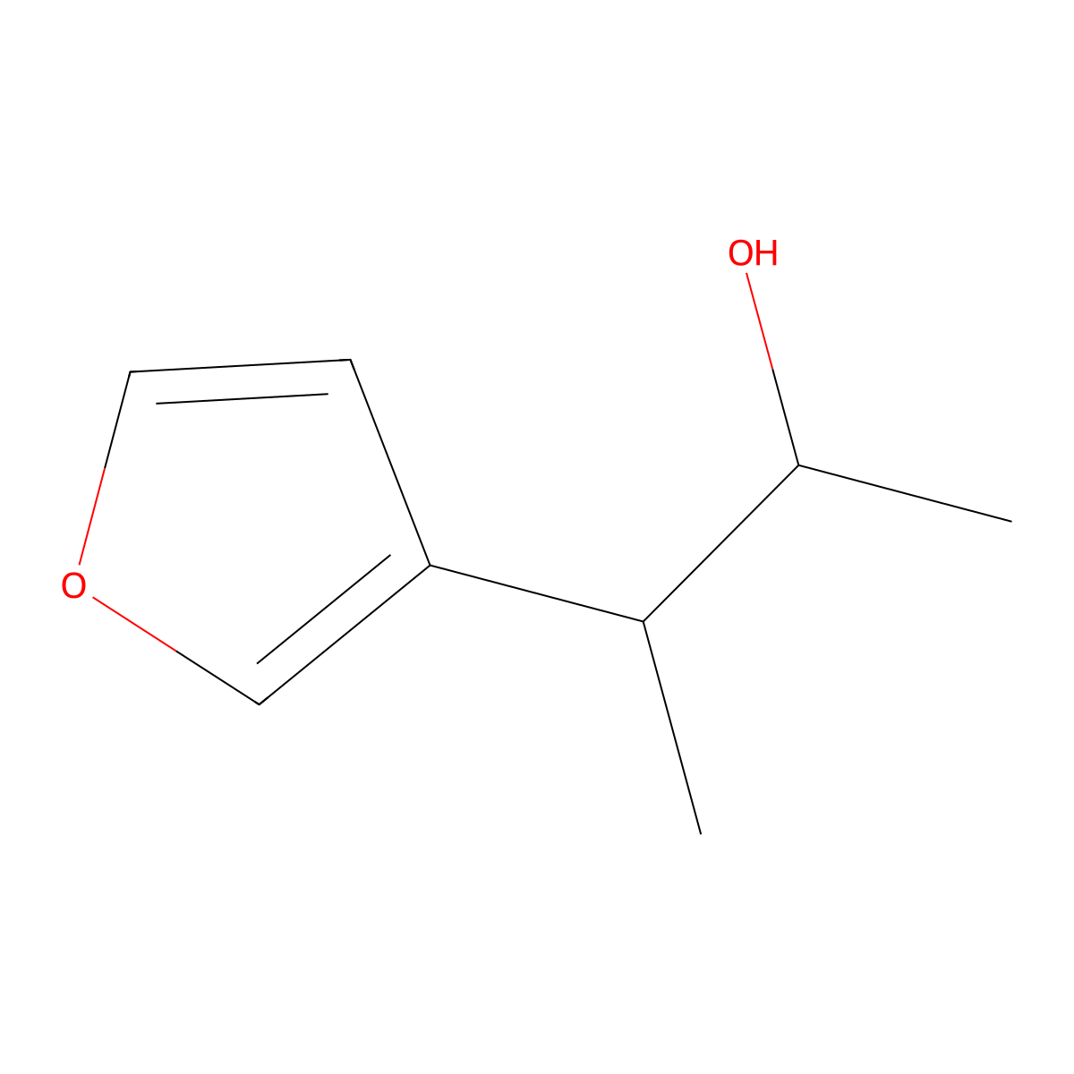 3-(Furan-3-yl)butan-2-ol molecular structure, CAS 1500973-04-5