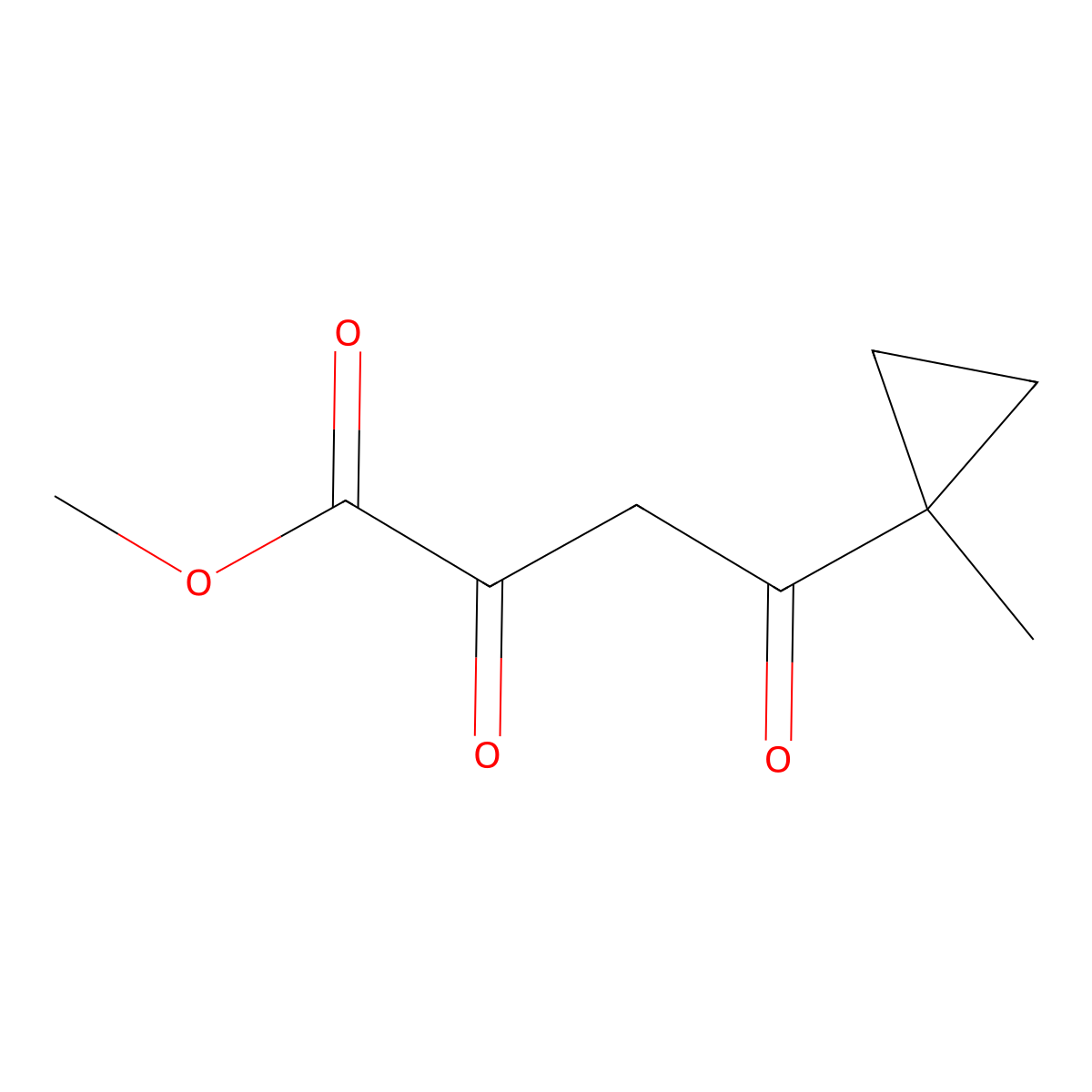 Methyl 4-(1-methylcyclopropyl)-2,4-dioxobutanoate molecular structure, CAS 1500986-68-4