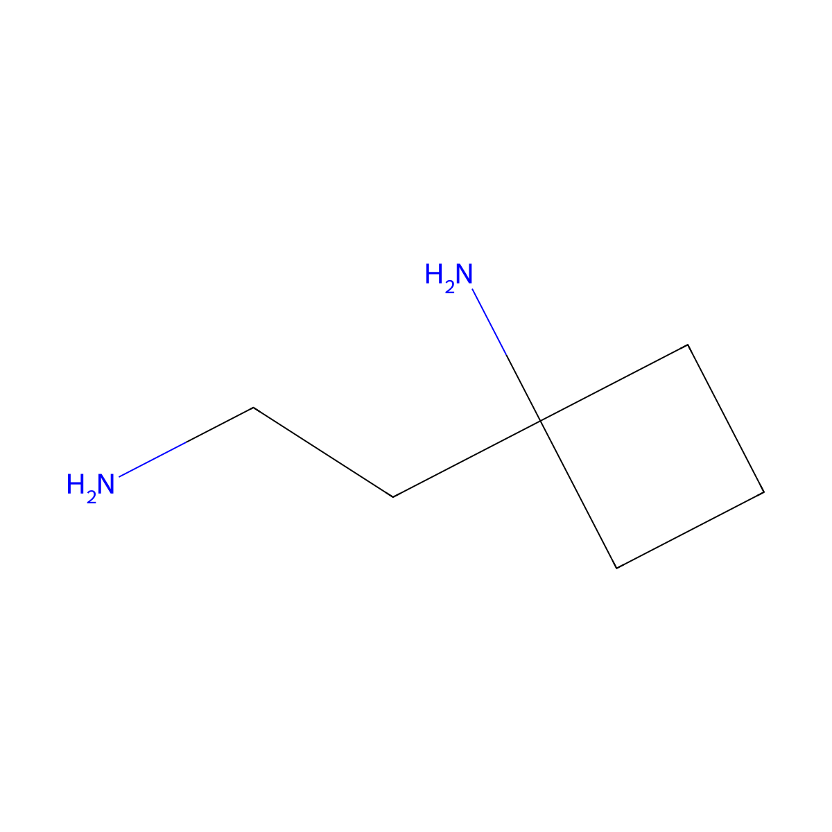 1-(2-Aminoethyl)cyclobutan-1-amine molecular structure, CAS 1500991-76-3