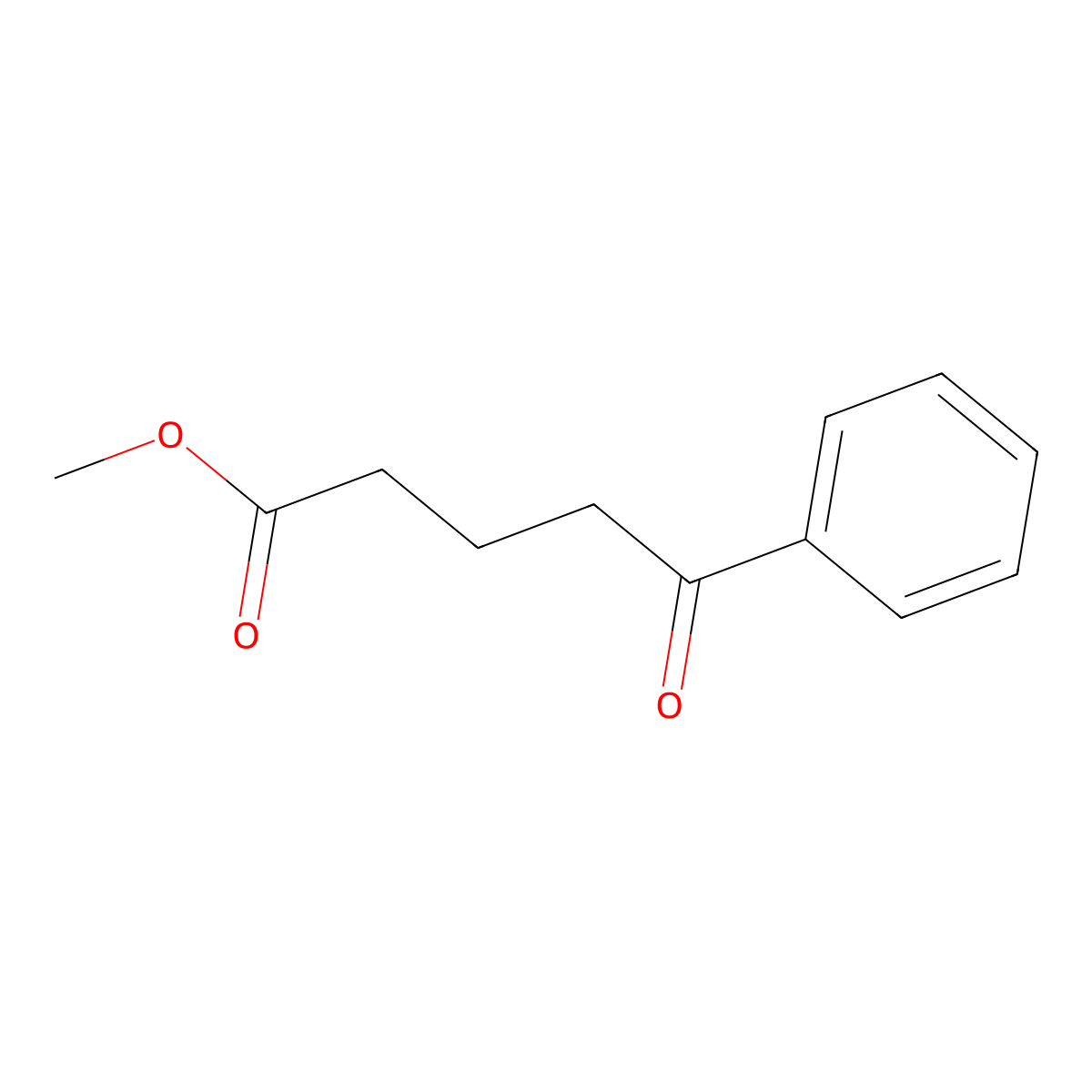 Methyl 4-benzoylbutyrate molecular structure, CAS 1501-04-8