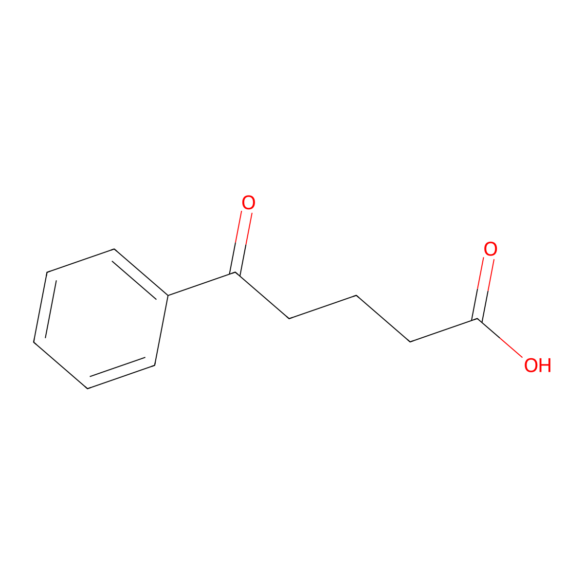 delta-Oxobenzenepentanoic acid molecular structure, CAS 1501-05-9