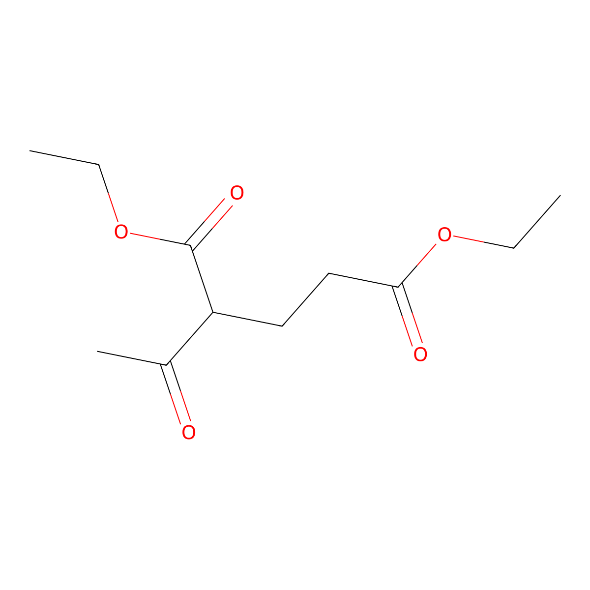 Diethyl 2-acetylglutarate molecular structure, CAS 1501-06-0