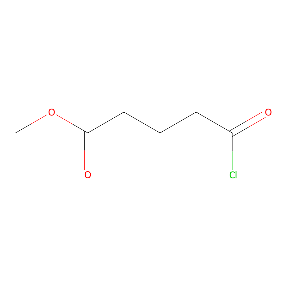 Methyl 4-chloroformylbutyrate molecular structure, CAS 1501-26-4