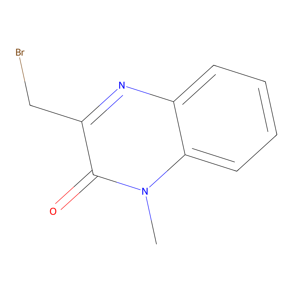 3-(Bromomethyl)-1-methyl-1,2-dihydroquinoxalin-2-one molecular structure, CAS 1501-41-3