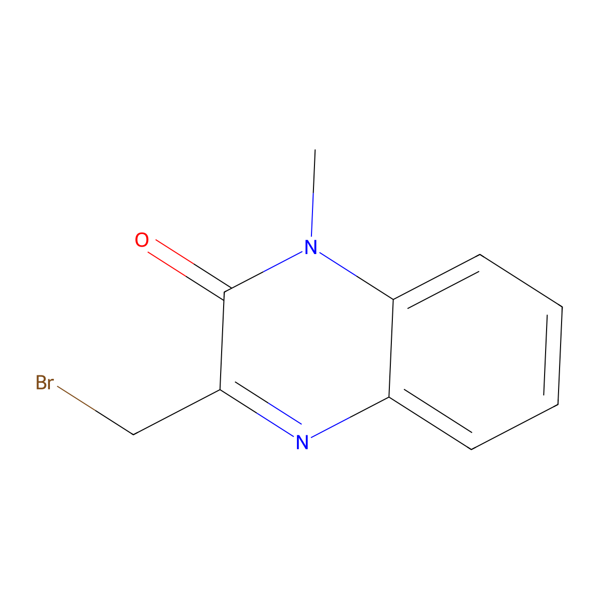 3-(Bromomethyl)-1-methyl-1,2-dihydroquinoxalin-2-one molecular structure, CAS 1501-41-3