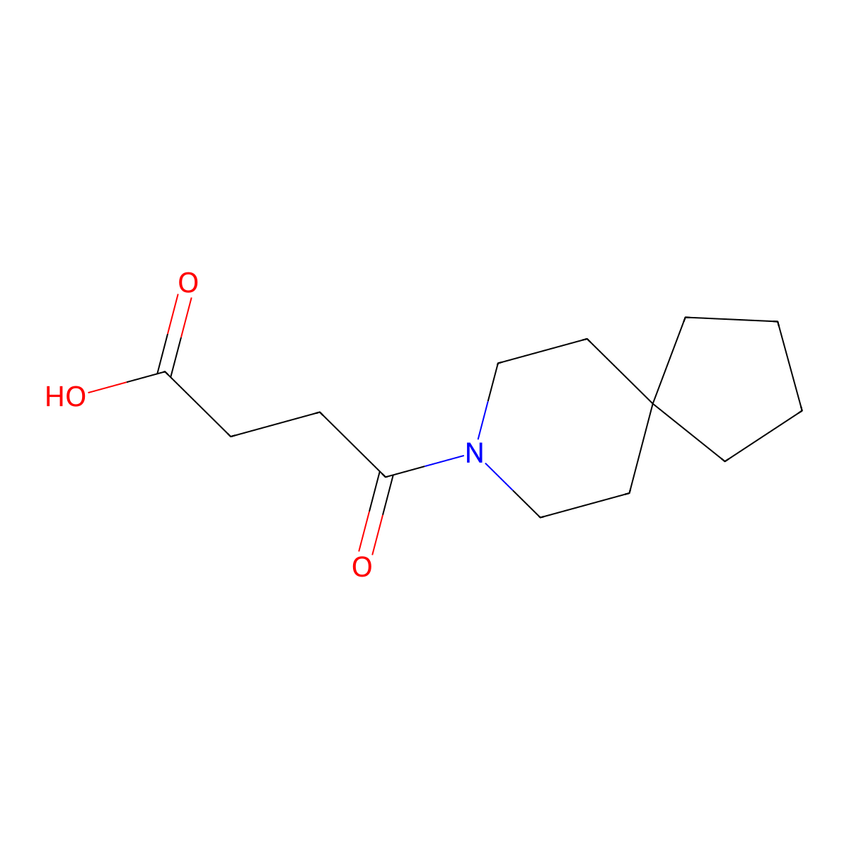 4-{8-Azaspiro[4.5]decan-8-yl}-4-oxobutanoic acid molecular structure, CAS 1501017-83-9