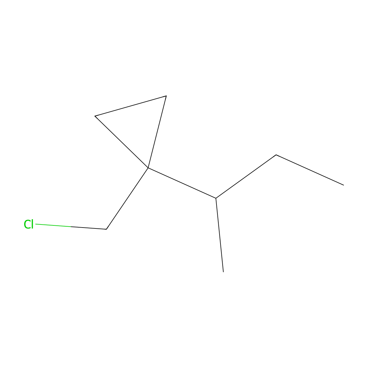 1-(Butan-2-YL)-1-(chloromethyl)cyclopropane molecular structure, CAS 1501072-37-2