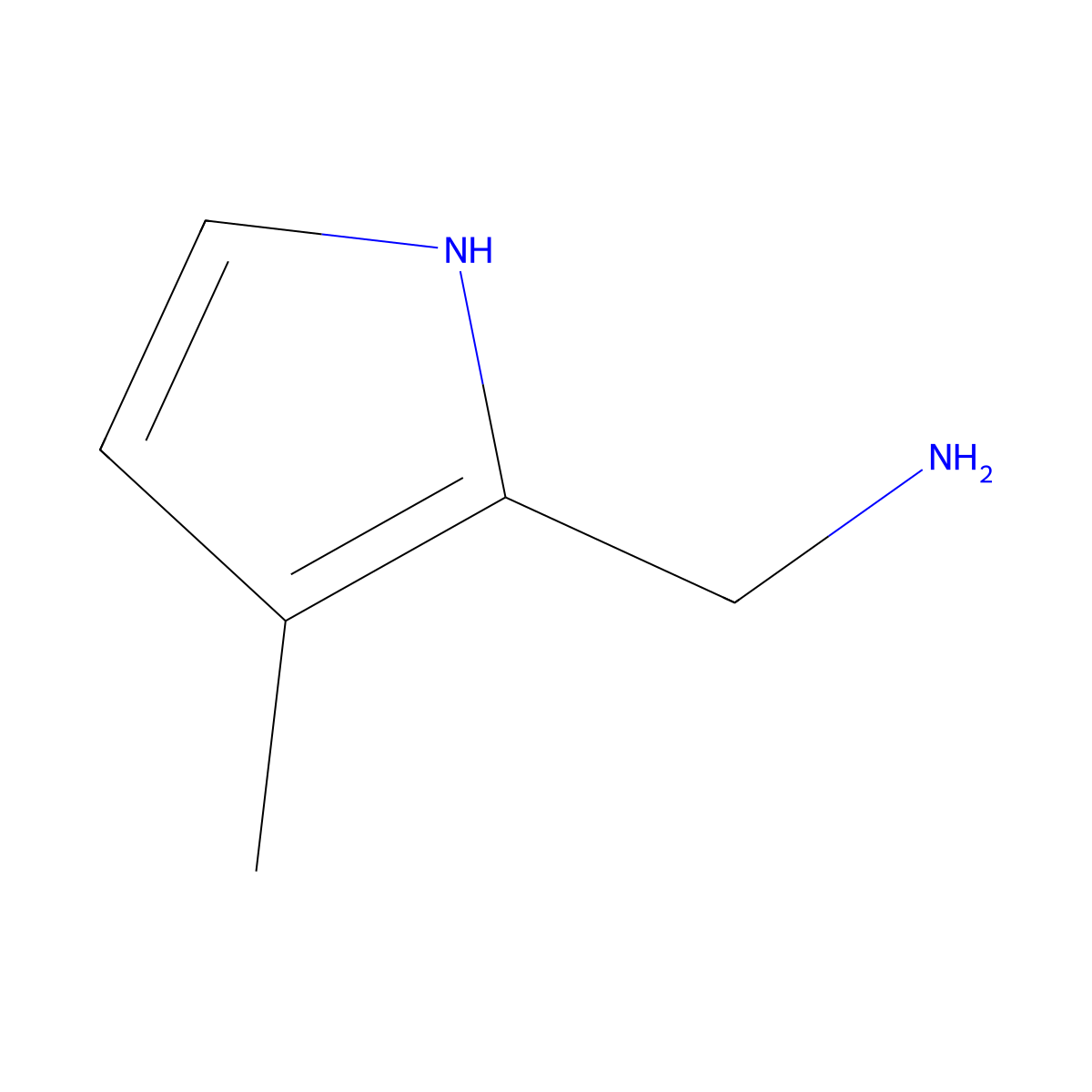 (3-Methyl-1H-pyrrol-2-yl)methanamine molecular structure, CAS 1501077-98-0