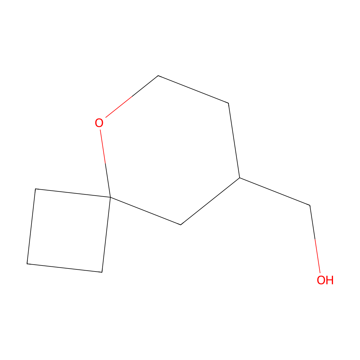 5-Oxaspiro[3.5]nonan-8-ylmethanol molecular structure, CAS 1501084-95-2
