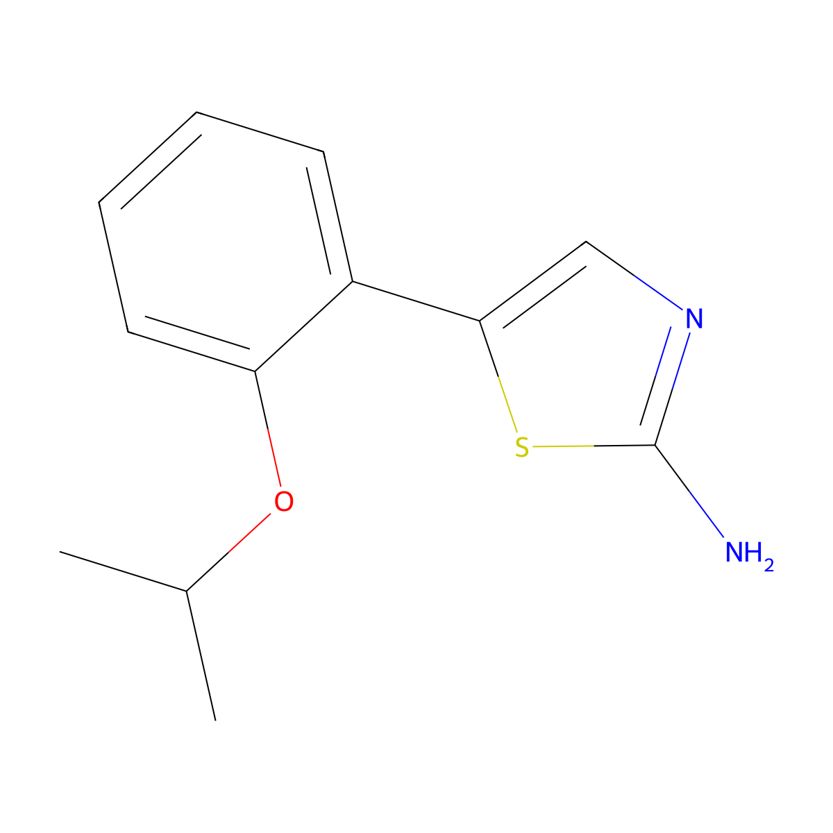 5-(2-Isopropoxyphenyl)thiazol-2-amine molecular structure, CAS 1501096-89-4