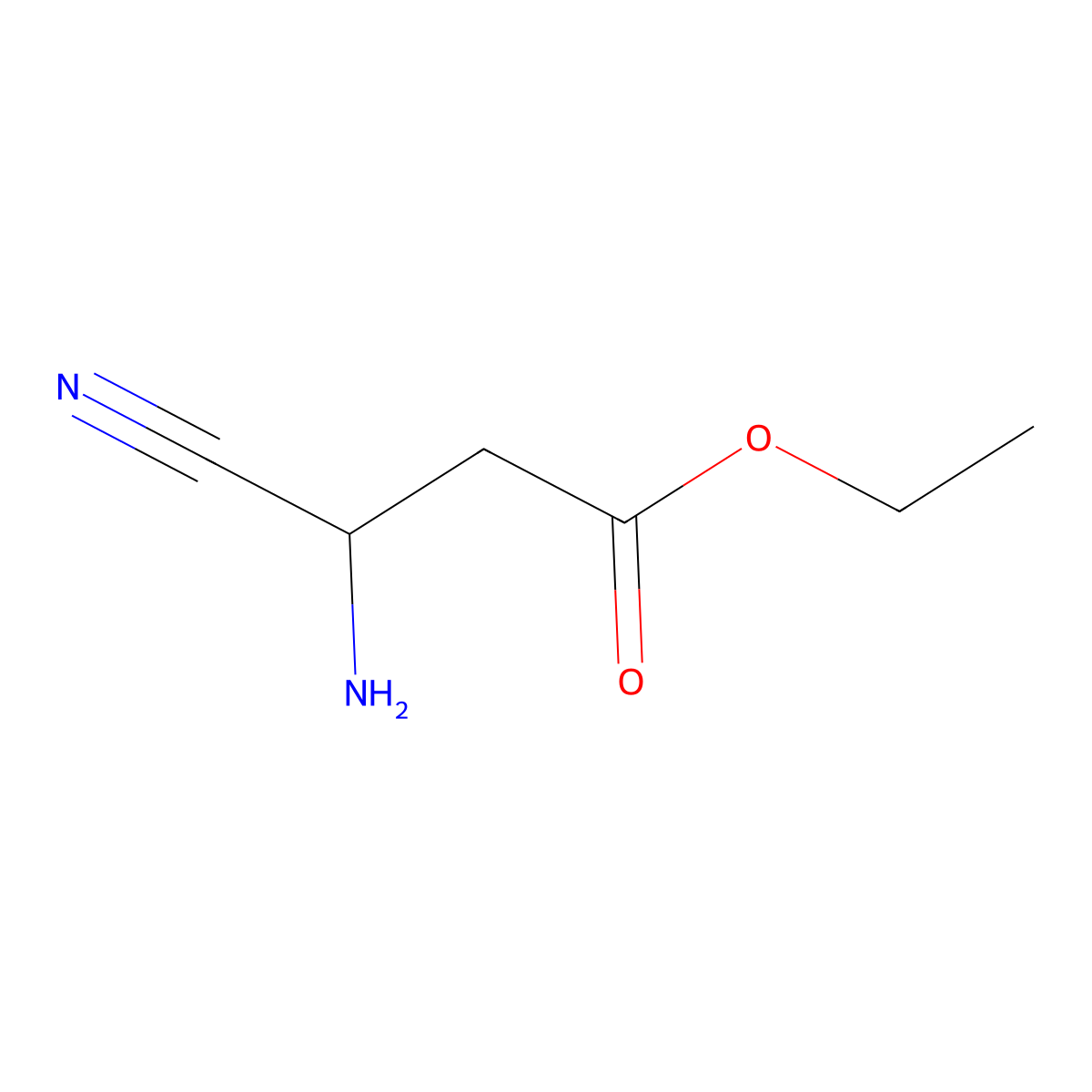 Ethyl 3-amino-3-cyanopropanoate molecular structure, CAS 1501107-84-1