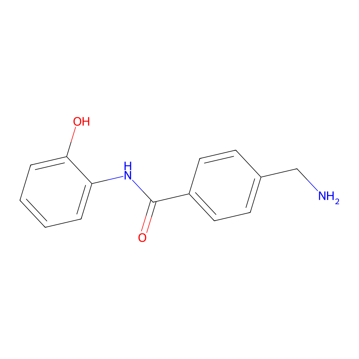 4-(aminomethyl)-N-(2-hydroxyphenyl)benzamide molecular structure, CAS 1501127-99-6
