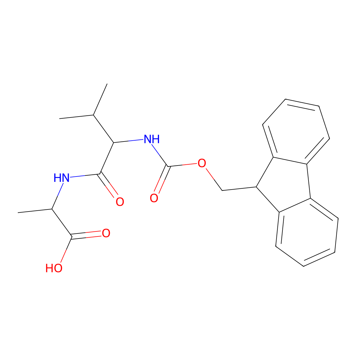 Fmoc-Val-Ala-OH molecular structure, CAS 150114-97-9