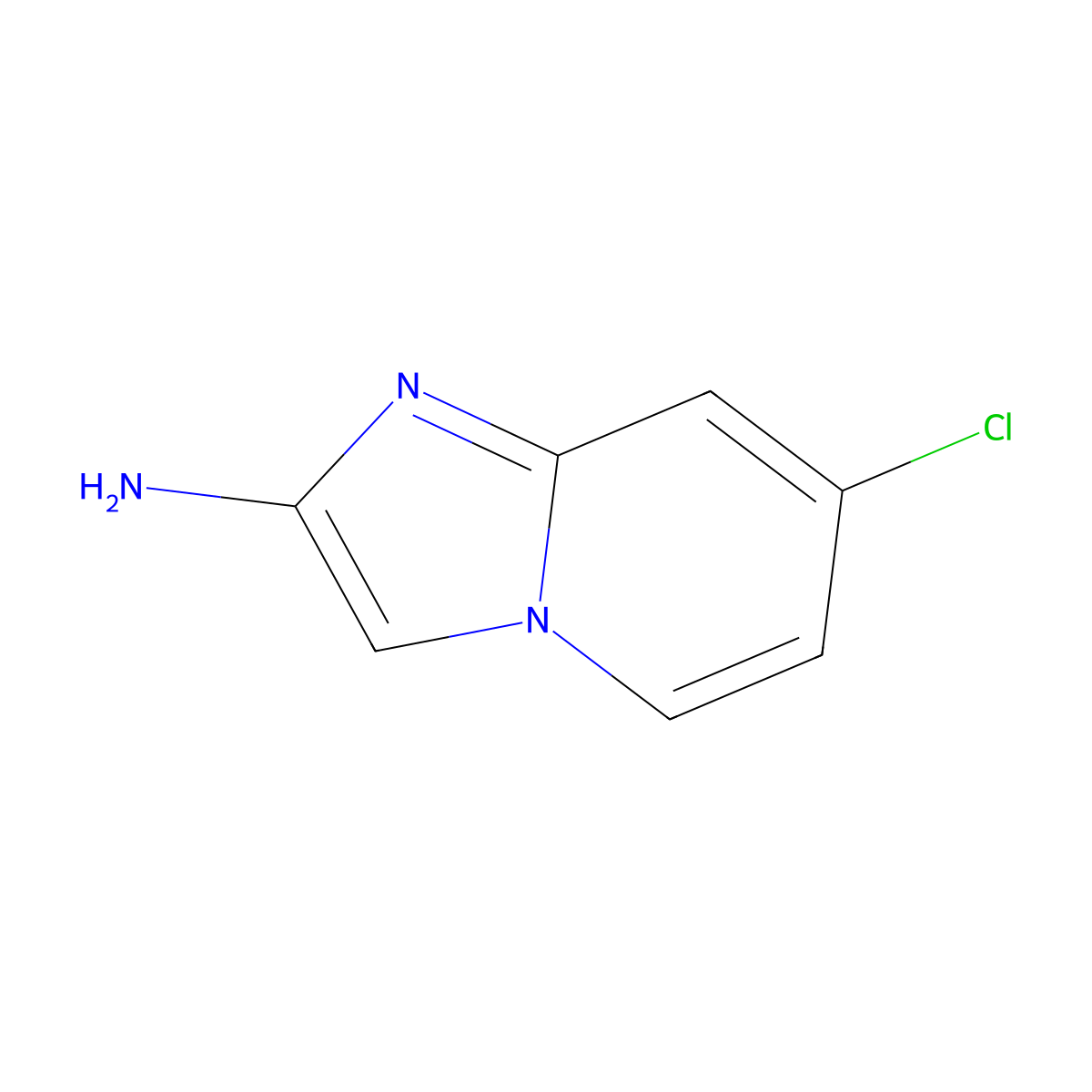 7-Chloroimidazo[1,2-A]pyridin-2-amine molecular structure, CAS 1501148-82-8